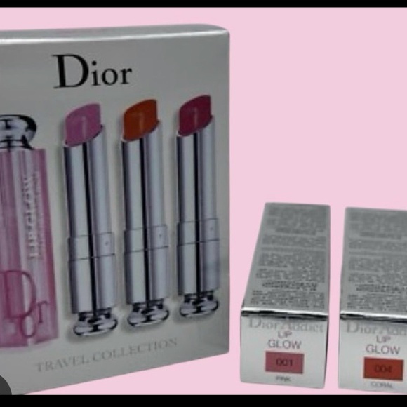Dior Backstage Pros Addict Lip Glow Colour Reviving Lip Balm Trio Set NEW